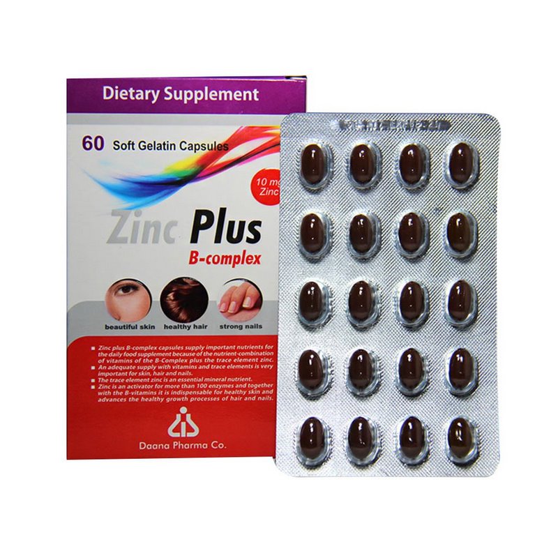 کپسول زینک پلاس ب کمپلکس 10 میلی گرم دانا (60 عددی)