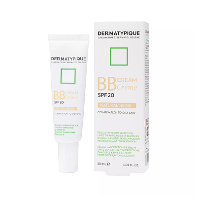 بی بی کرم SPF20 مناسب پوست مختلط تا چرب درماتیپیک (بژ طبیعی)