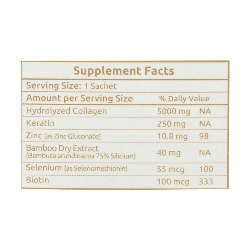 ساشه کلاژن گلد مغذی مو آدریان (20 عددی)