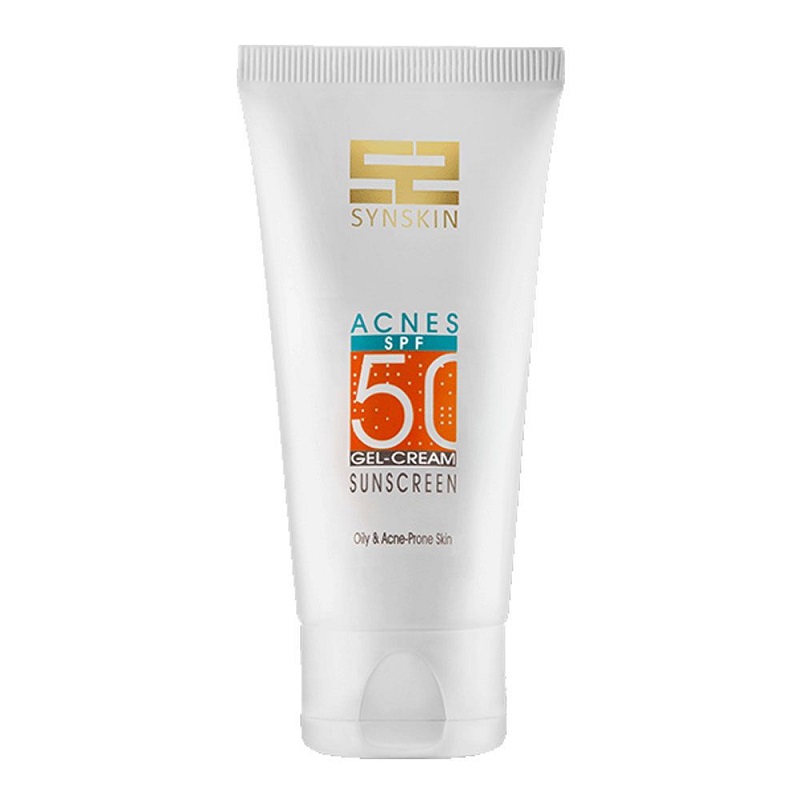 کرم ژل ضدآفتاب +SPF50 مناسب پوست مستعد جوش اکنس ساین اسکین 