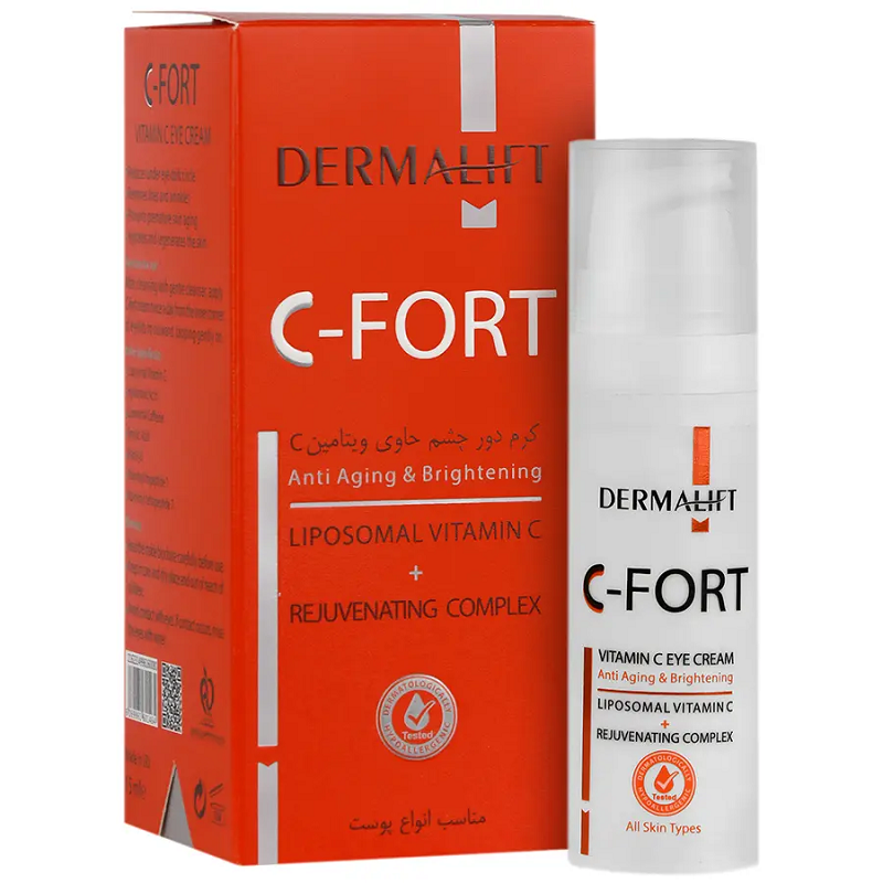 کرم دور چشم حاوی ویتامین سی درمالیفت