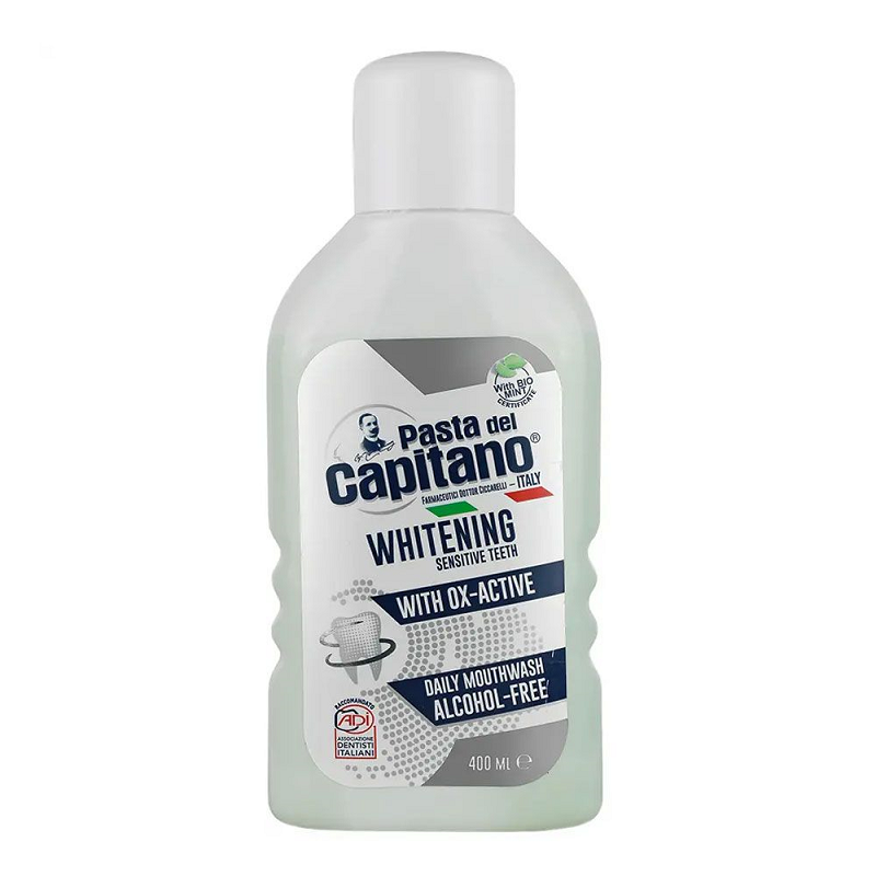 دهانشویه مخصوص دندان های حساس حاوی مواد سفید کننده پاستا دل کاپیتانو