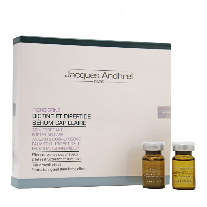 سرم تقویت کننده مو بیوتین و دی پپتید ژاک آندرل پاریس