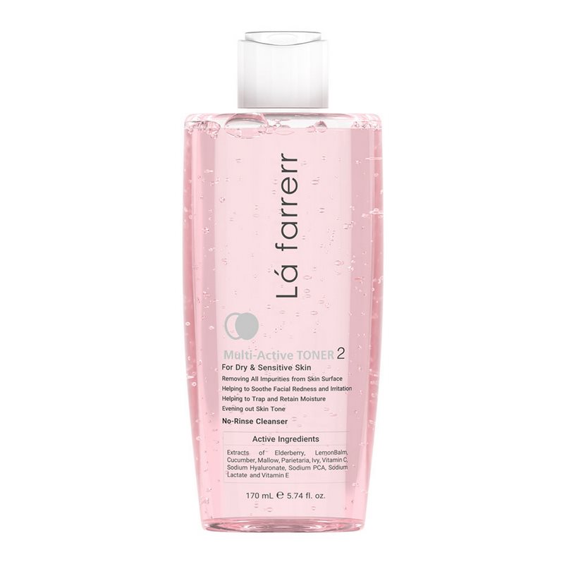 تونر پوست خشک و حساس مولتی اکتیو 2 لافارر
