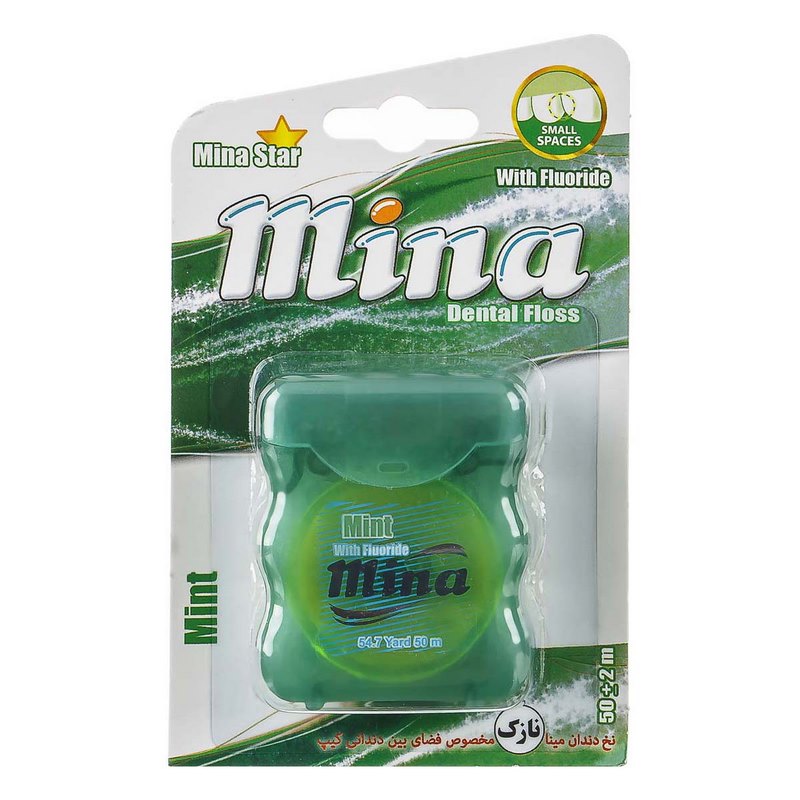 نخ دندان نازک با طعم نعنا مینا